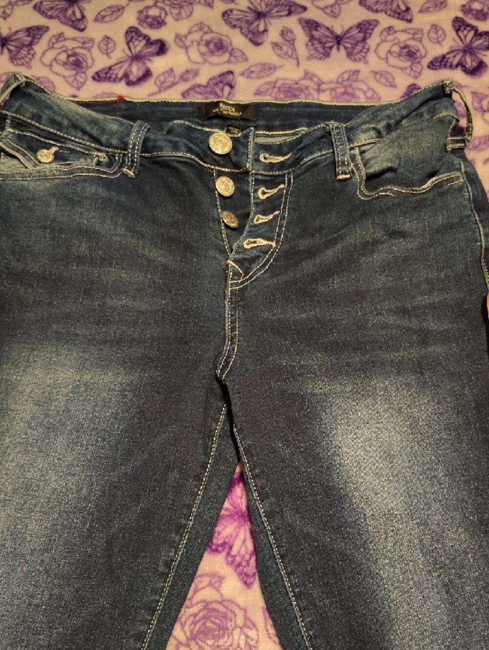 True Religion Women's Dark Blue Boot Cut Jeans - Picture 4 of 4